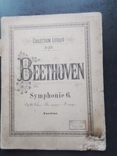 PARTITION ANCIENNE  - BEETHOVEN - SYMPHONIE N°6 OP 68 (partition orchestre)