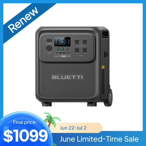 Bluetti elite 400 3840wh - bluetti, 2600w