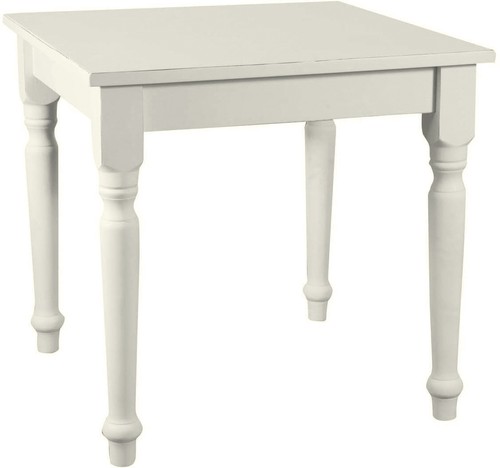 Table carrée blanc vieilli - carrée,