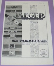 JAEGER MONTRES HORLOGER DE LA MARINE DE L'ETAT 1934-PUBLICITÉ D’ÉPOQUE /B5171