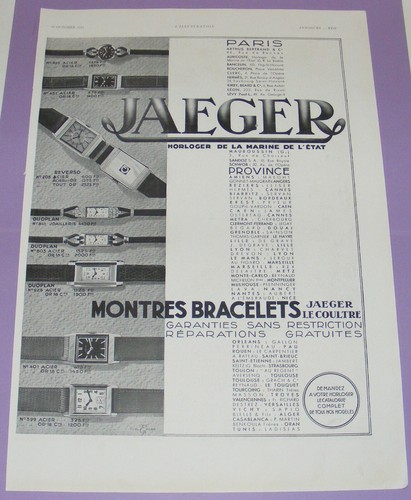 Jaeger montres horloger la - jaeger, de