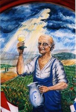 PLAQUE EN METAL vin vignerons