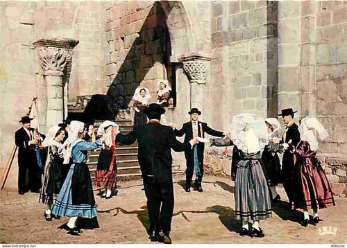 Carte postale folklore - carte,