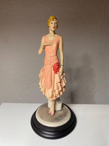 Lady peach figurine - peach, by