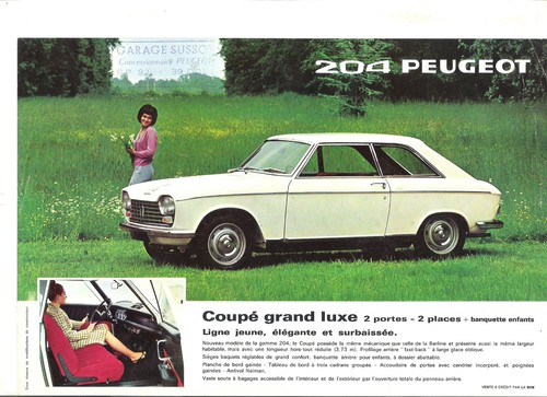Peugeot 204 1967 coupe - 204,