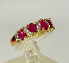 Bague en Or jaune 18 K / Rubis