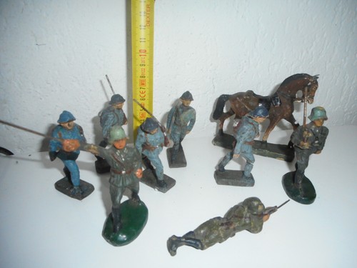 Soldats anciens piéces en - 9,