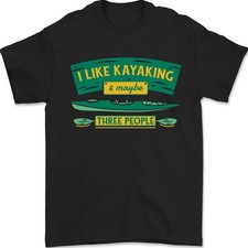 I Like Faisant Du Kayak & 3 People Drôle Kayak T-Shirt 100% Coton