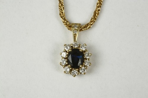 Pendentif ovale classique - ovale, avec