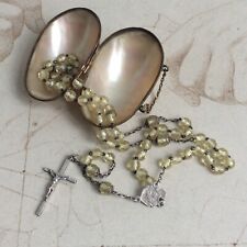 Chapelet Argent Massif Boite