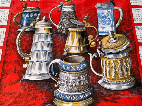 Torchon ancien calendrier - , 1969