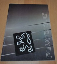 1990 Peugeot J5 Gamme Brochure