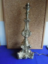 Pied De Lampe Laiton Bougeoir Eglise Jésus Marie St Antoine