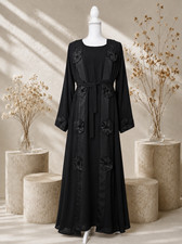 Abaya noire élégante femme