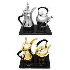 2 théières et cafetières électriques arabes, pour salon thé,