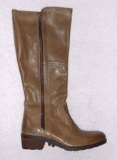 PALLADIUM Bottes Zippées  Cuir Vert P 41  TBE