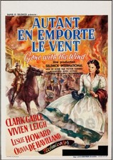 AUTANT en EMPORTE le VENT Rrni-POSTER HQ 40x60cm d'une AFFICHE VINTAGE