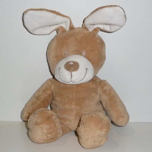 Doudou lapin nicotoy marron - doudou,