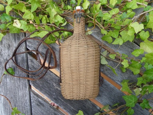 Ancienne gourde pèlerinage - gourde,