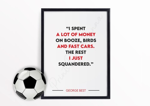 George best print manchester - print,