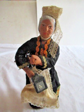 ANCIEN SANTON RAMASSEUSE DE BOIS AVEC SA LANTERNE signé LA SANTONNERIE