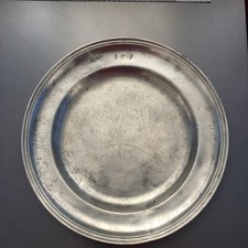 assiette étain jacob morel