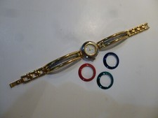 Montre femme quartz Bernard Florentin Paris avec 4 lunettes de couleurs