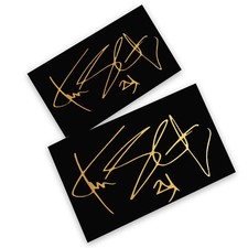 Autocollants Graphiques Signature Kevin SCHWANTZ 34 #1 Or x 2 PCS 130mm W