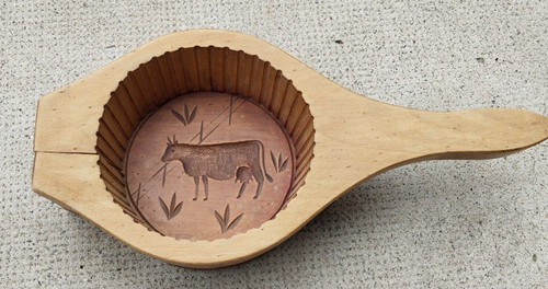 Ancien moule beurre bois - à,