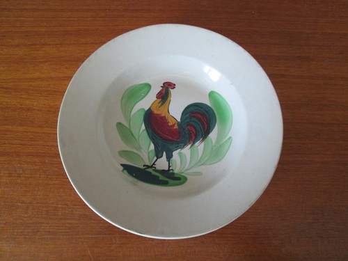 Assiette ancienne creuse - , en