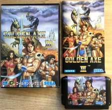GOLDEN AXE III COMPLET BOÎTE NOTICE SEGA MEGADRIVE GENESIS NTSC JAPAN CIB OVP 3