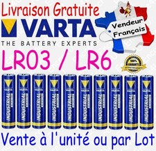 Piles Alcaline VARTA Industrial LR6 LR06 AA LR3 LR03 AAA : à l'unité ou par lot