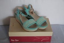 TONI PONS - GRETEL Sandales Espadrilles Talon Compensé - 38 - Bleu Neuf