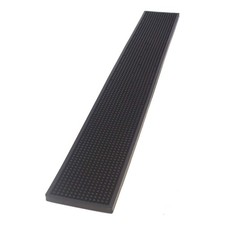 Tapis De Bar Noir 70x10 Cm Les Bars | Repose-Verres Barman