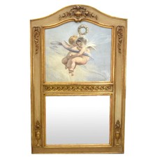 Trumeau de style Louis XVI aux bébés 1900