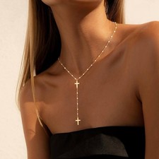 Cadena En Forma De Rosario Oro