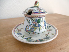 MOUTARDIER FAIENCE GIEN ANCIEN
