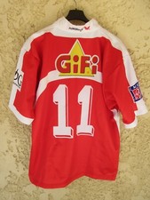 Maillot rugby AUCH porté n°11 LNR patch vintage 2005 collector shirt L Shemsy