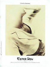 publicité Advertising 0522 1990  Ester Ken l'art du chemisier 2****