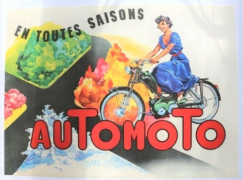 Automoto affiche ancienne - affiche,