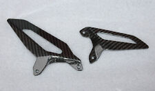 PLATINES HEEL PLATES DUCATI PANIGALE 1199 899 1299 959 100% CARBONE TWILL