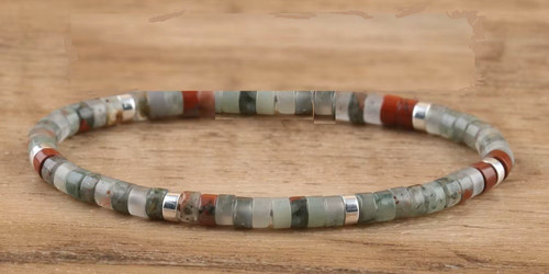 Bracelet perles jaspe - perles,