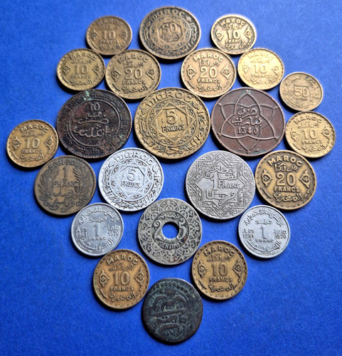 Lot monnaies maroc - lot, et