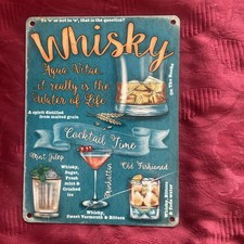 Plaque Émaillée WHISKY.   15