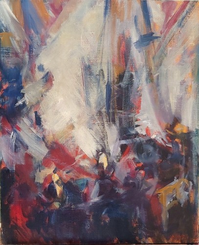 Peinture huile sur toile - huile,