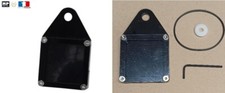Déstockage Support Porte vignette assurance    moto cyclo Carré Couleur " Noir "