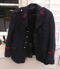 ancienne veste de pompier en laine