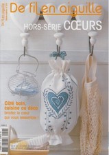 De fil en aiguille N°24 HS point croix Coeurs Cuisine Véronique Enginger