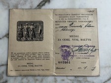 POLOGNE DIPLÔME MÉDAILLE