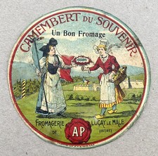 Étiquette Camembert du Souvenir - 14/18 - Fromagerie de Luçay le Mâle - Indre